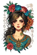 Numerology tattoo design idea