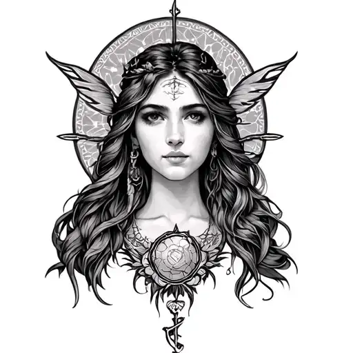 Allison, Libra, Maine tattoo design idea