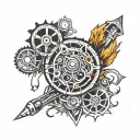 18 speed shifter pattern tattoo design idea