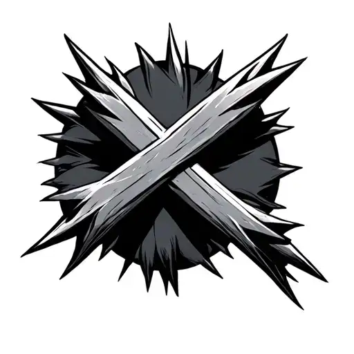 Spike Cross tattoo design idea
