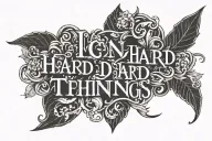 I can do hard things tattoo design idea