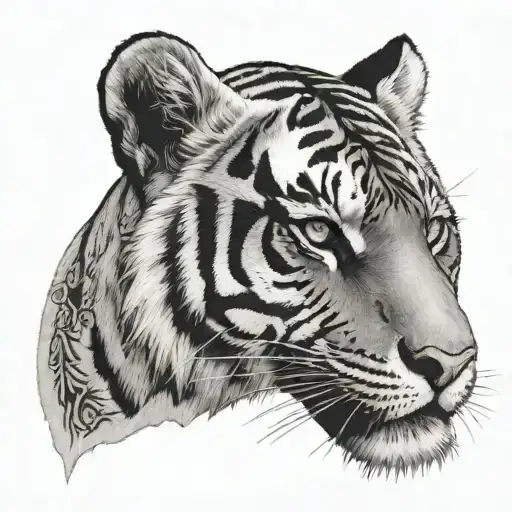 jayden, with a bible verse and a tiger face tattoo design idea