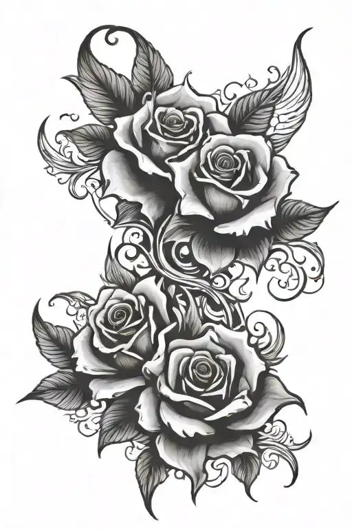 twin flame tattoo design idea