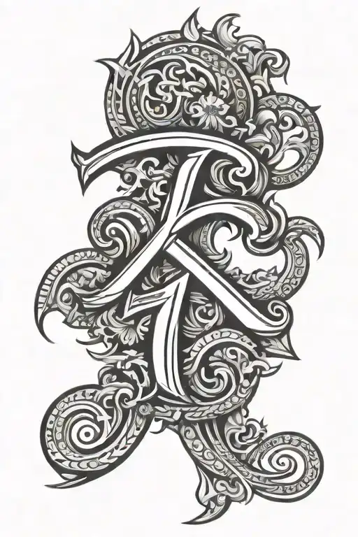 tamil letters tattoo design idea