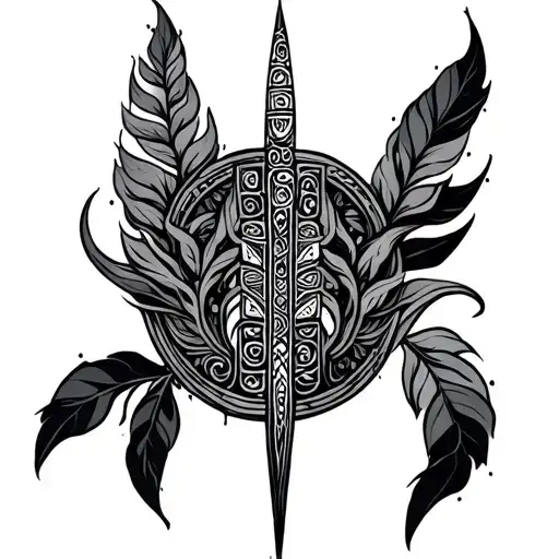 Ogham tattoo design idea