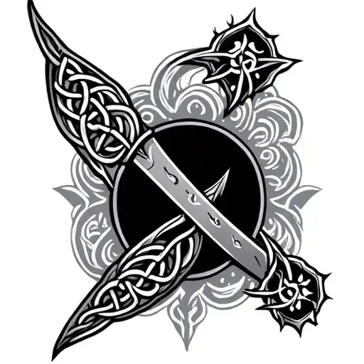 Celtic Band tattoo design idea