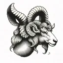 Aries ram tattoo design idea