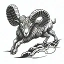 Aries ram tattoo design idea