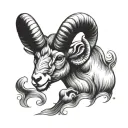 Aries ram tattoo design idea