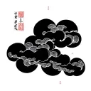akatsuki cloud patterns tattoo design idea