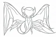 Spiquril devil wing tattoo design idea