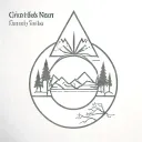 tree, compass, fleur de lis, mountain in circular shape tattoo design idea