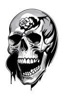 skull tattoo design idea