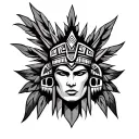 Aztec Art tattoo design idea