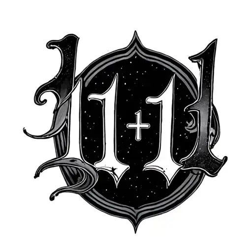 11:11 wish written tattoo design idea