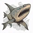 whale shark tattoo design idea