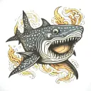 whale shark tattoo design idea