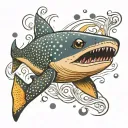 whale shark tattoo design idea