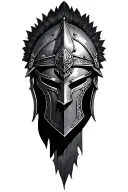 praetorian helmet adorned tattoo design idea