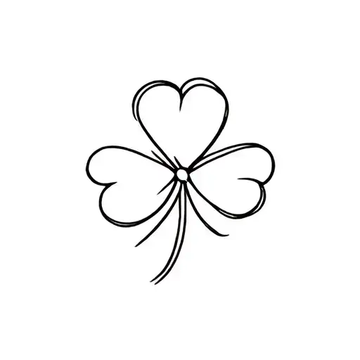 4 Clover leaf tattoo design idea