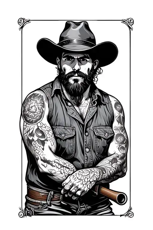 hillbilly redneck tattoo design idea