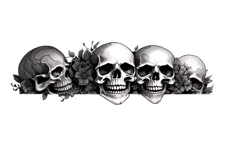 skull tattoo design idea