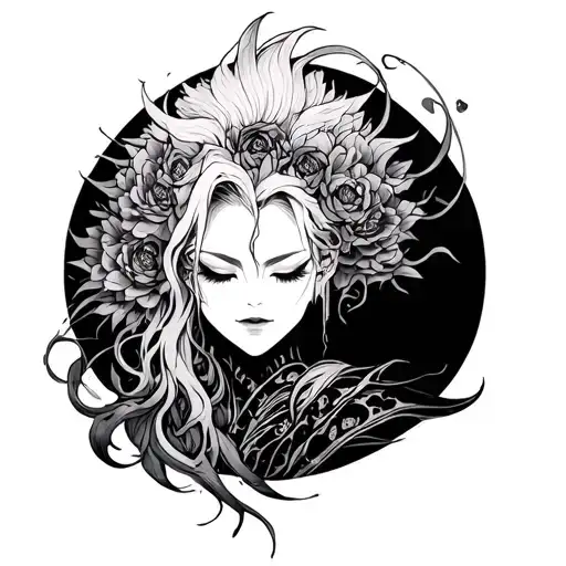 Satori Gojo tattoo design idea