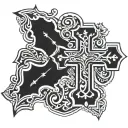 A stylized cross incorporating elements of Azores Portugal, such as traditional patterns or symbols tattoo design idea