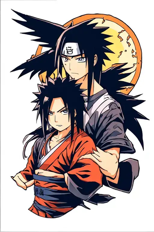 sasuke and itachi tattoo design idea