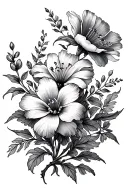 march birth flowers realism tattoo design tattoo design idea