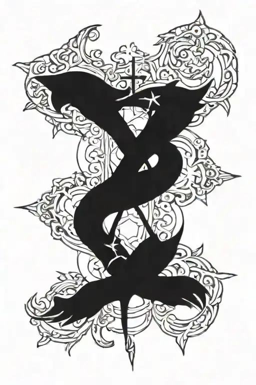 holy covenant tattoo design idea