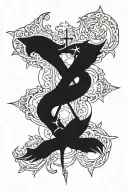 holy covenant tattoo design idea