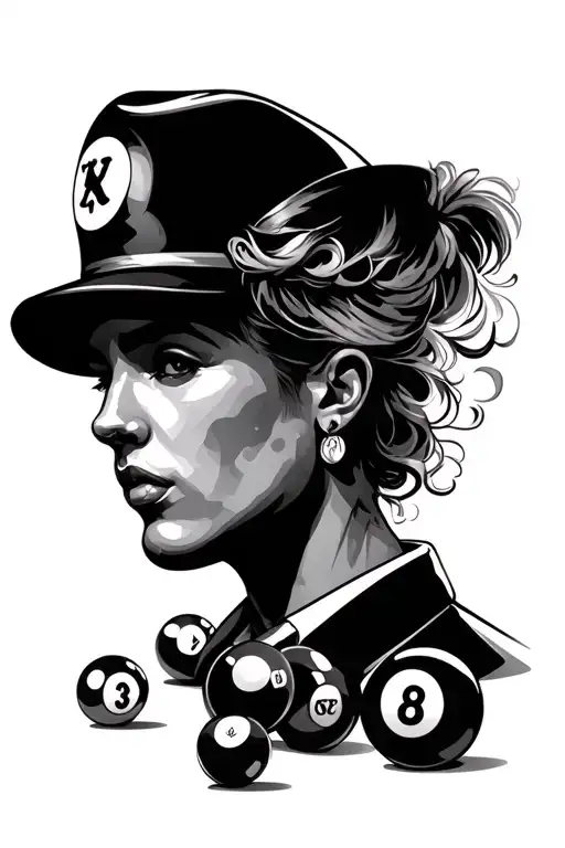 poker 8ball pool carpenter family tattoo design idea