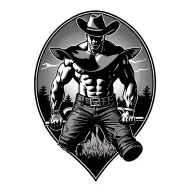 memorial tattoo powerlifting cowboy tattoo design idea