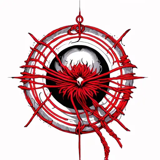 Red String Of Fate tattoo design idea