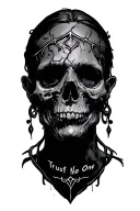 Trust No One tattoo design idea