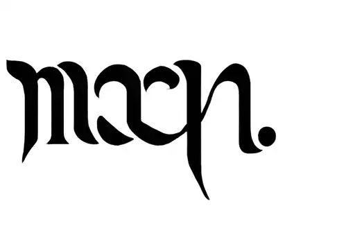 "mon" tattoo design idea