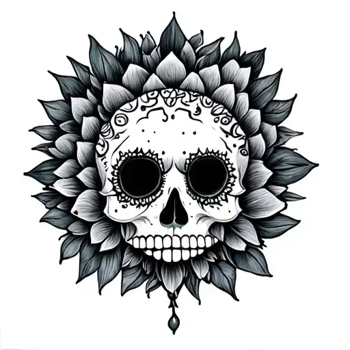 bohemian earthy tattoo design idea