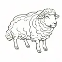 sheep tattoo design idea