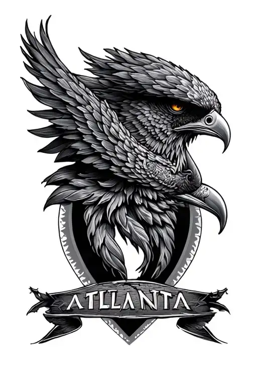 Atlanta brave A dotwork tattoo tattoo design idea