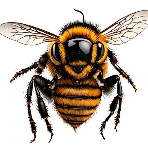 bee and hive honey colm tattoo design idea