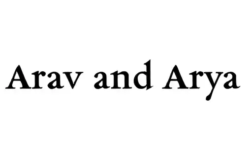 "Arav and Arya" tattoo design idea