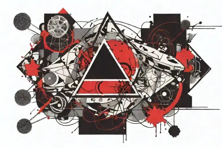 prism de pink floyd tattoo design idea