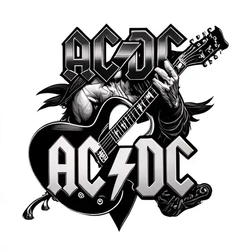 AC/DC tattoo design idea