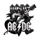 AC/DC tattoo design idea