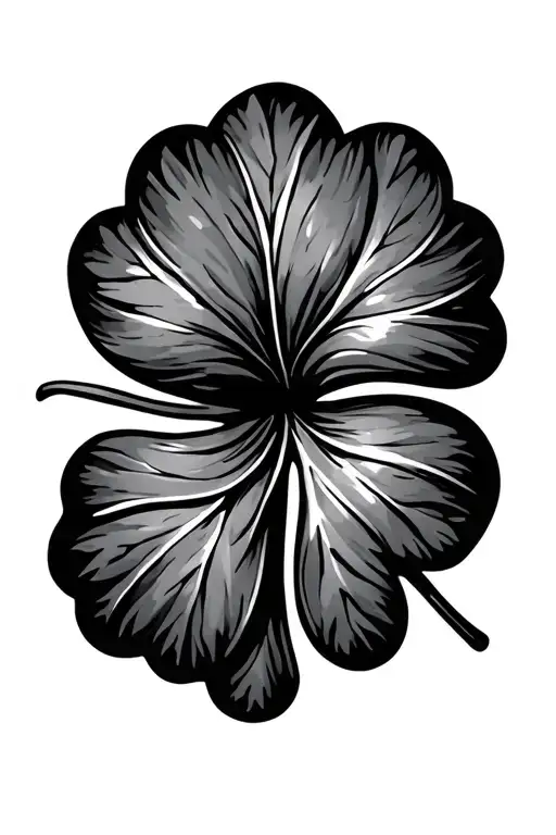 pot leaf clover made tattoo design idea