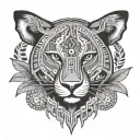 canadian native meets african tribal meets australian aboriginal nature tattoo design idea