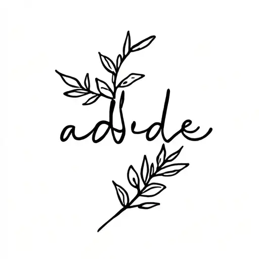 abide and olive branch tattoo design idea