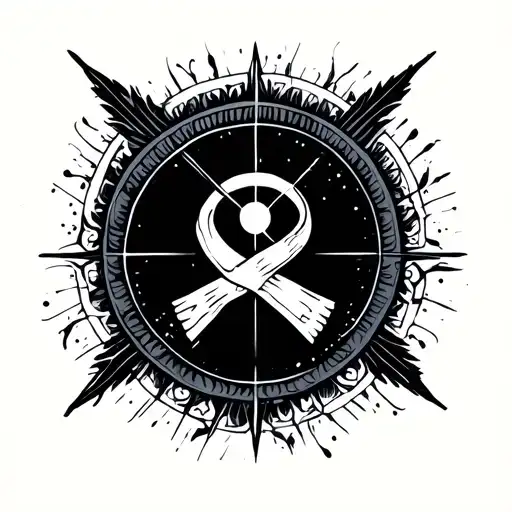patience and trust the process assistant symbol tattoo design idea
