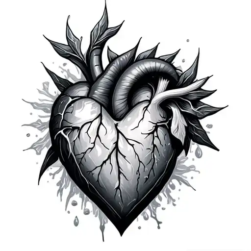 Frozen Heart tattoo design idea